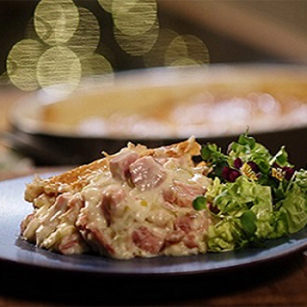 Neven’s Leftover Turkey, Ham and Leek Pie